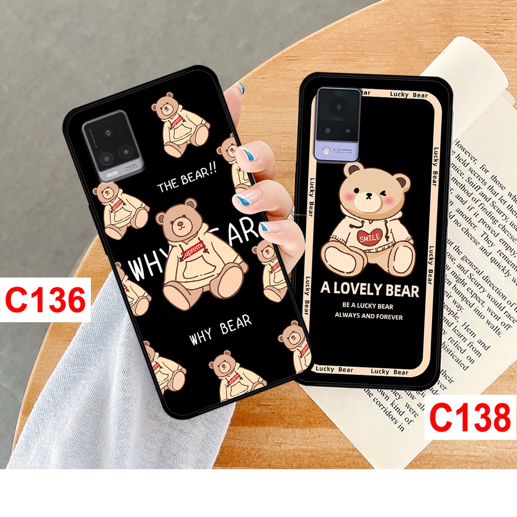 Ốp lưng Vivo V20 - V21 - Y21 - Y21s - Y33s  in hình gấu bear dễ thương cute . Ốp lưng vivo in hình rẻ bền đẹp.