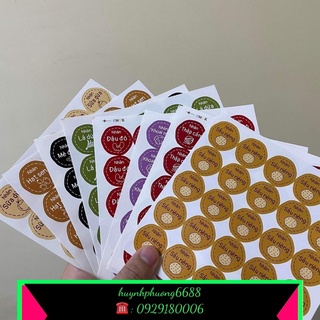 Tem dán bánh trung thu ( 1 tờ 25 tem 1 mẫu)
