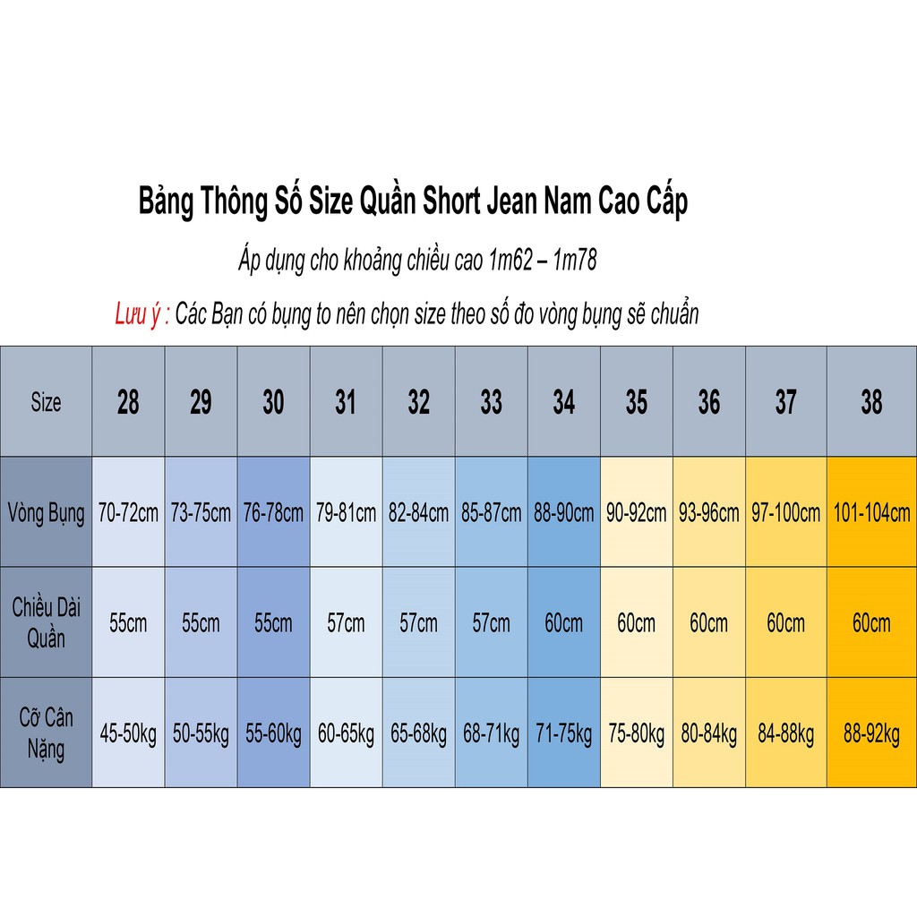 Quần short nam vải jean thun co giãn QN932