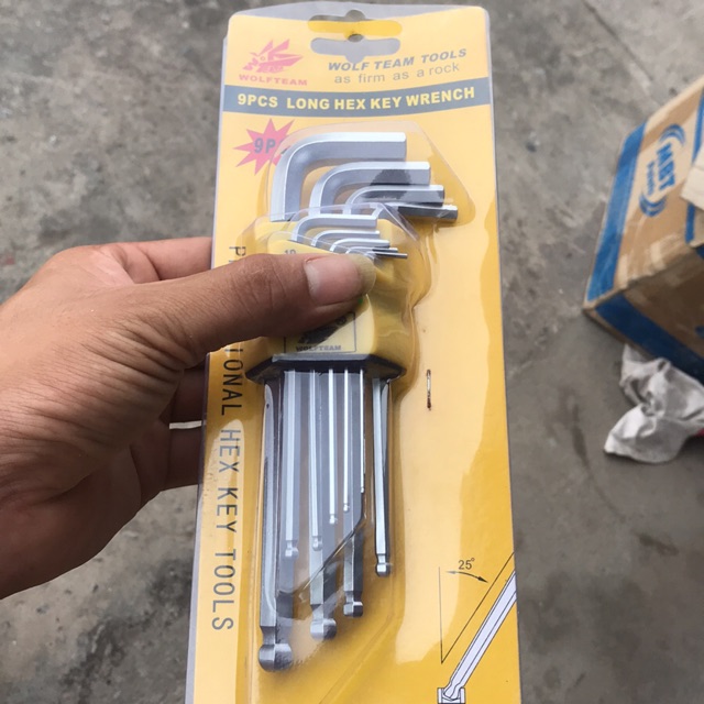 Bộ lục giác bi WOLFTEAM 9 cây