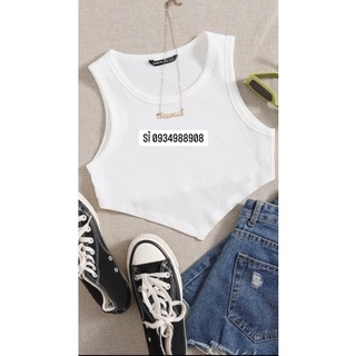 (siêu sale) Áo ba lỗ croptop chất thun gân cao cấp