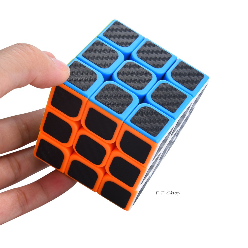 MoYu Carbon fiber 3x3x3 Speed cube 3x3 Game Puzzle Sticker for Smooth Magic Cube Khối Rubik