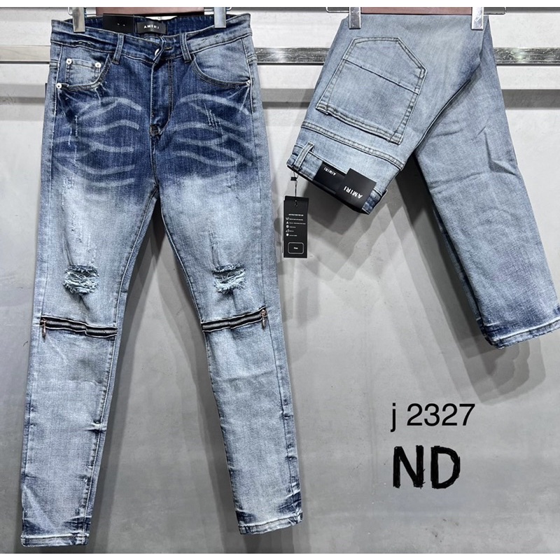 Quần jean biker nam co dãn có hoạ hoạ tiết khoá mã j2221, Quần bò thời trang phong cách hàn quốc btshop từ 45 đến 75 kg
