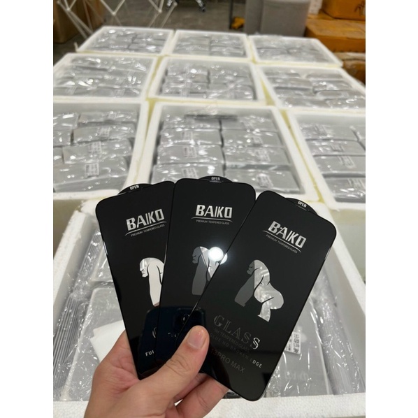 Kính Cường Lực iPhone KINGKONG BAIKO Full Màn Hình / Siêu Xịn / Chống Bụi Màn Loa Cho Các Dòng iP7-13Promax