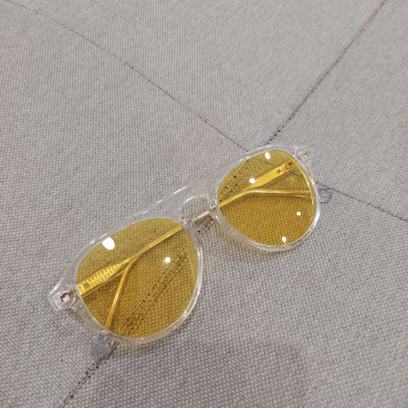 Kính Mắt Tròn Tròng Vàng Thời Trang CIDU Mk19