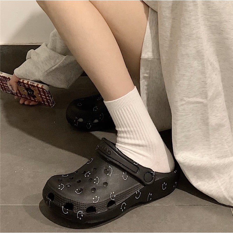 DÉP CROSS UNISEX HÌNH MẶT CƯỜI