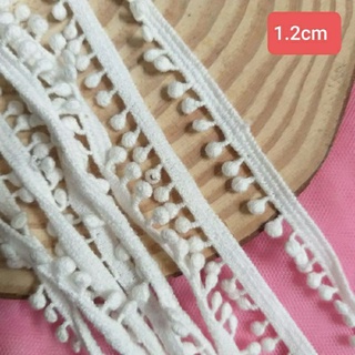 Ren chỉ cotton pom pom , size 9mm và 1.2cm