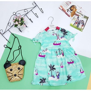 Đầm bé gái tay nơ Gap kids Size 4-14 luôn nhé khách Hành chuyền may lên từ vải xuất xịn.