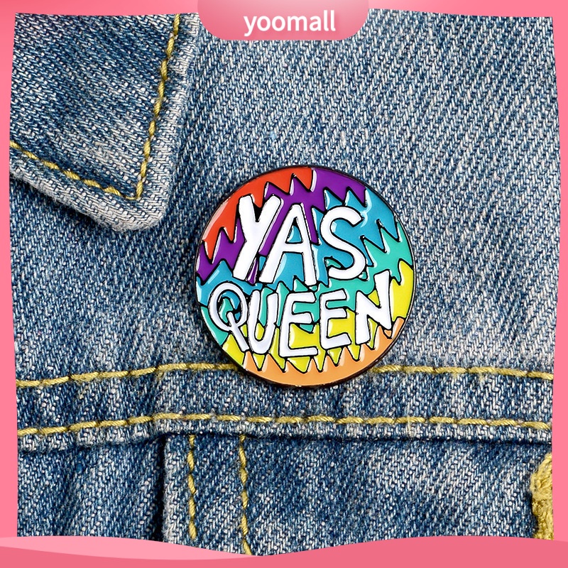 Ghim Cài Áo Hình Tròn In Chữ Độc Đáo Cho Nam Nữ