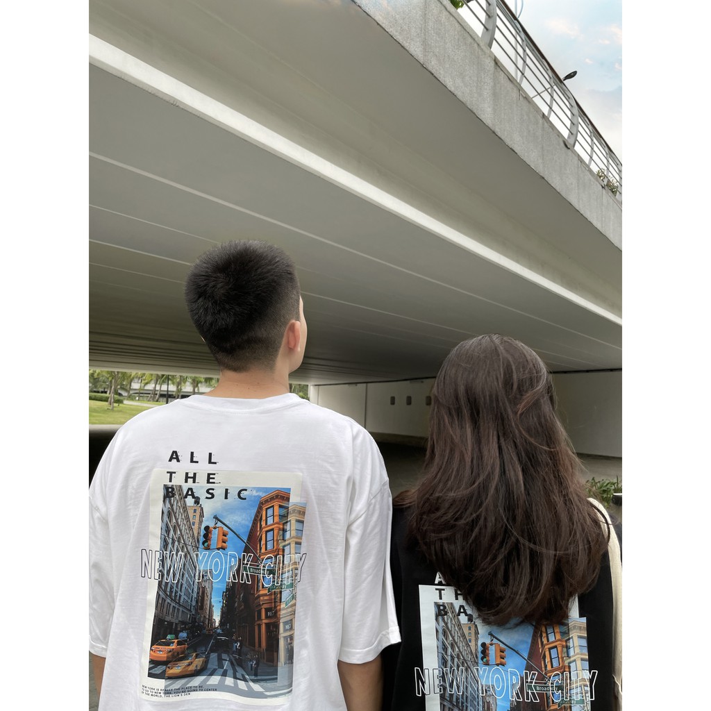 Áo NEWYORK CITY Form rộng, nam - nữ - all the basic