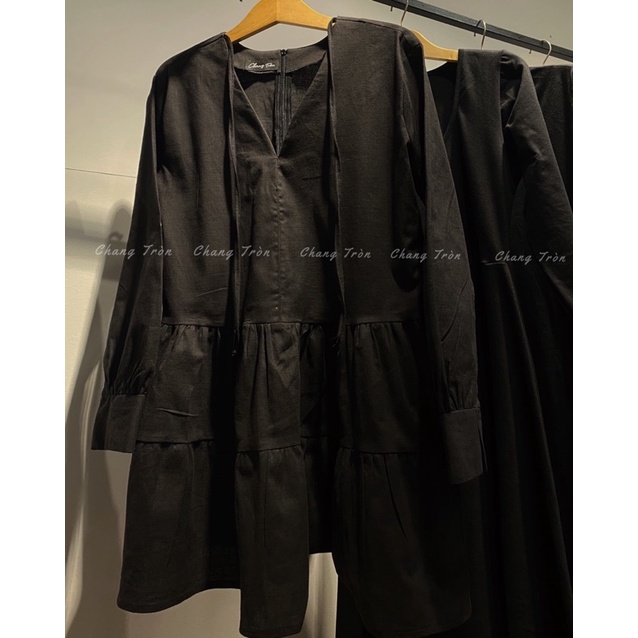 Đầm linen bigsize - hình thật cuối