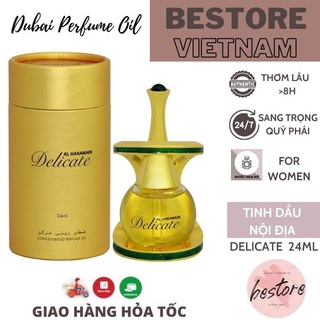 [FRESHIP_SIÊU_HOT]Tinh dầu nước hoa nội địa dubai DELICATE nhẹ nhàng, quý phái 24ml - Bestore Vietnam