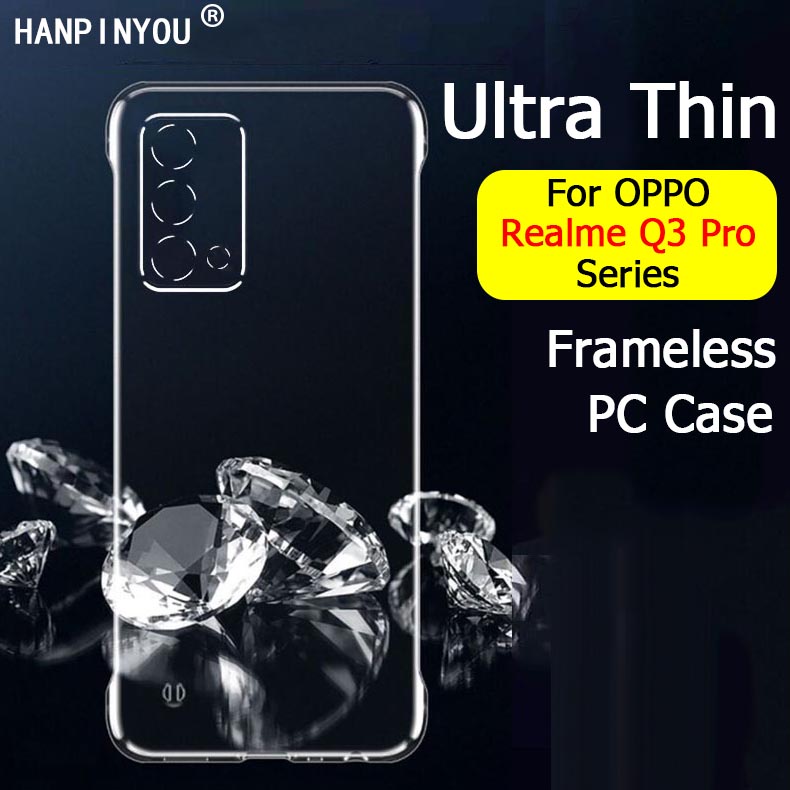Ốp điện thoại PC cứng không viền siêu trong suốt trọng lượng nhẹ bảo vệ dành cho OPPO Realme Q3 Pro / Carnival 5G
