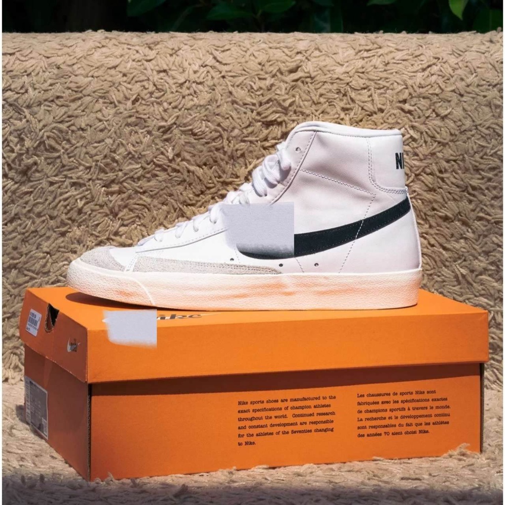 Giày NK Blazer Chính Hãng, NK Mid Blazer Vintage 77 Auth- Giày Thể Thao Cổ Cao Dáng Classic- The Bang Sneaker