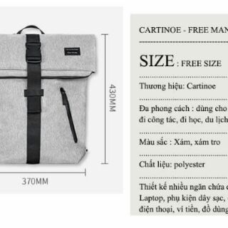 Balo laptop cartinoe