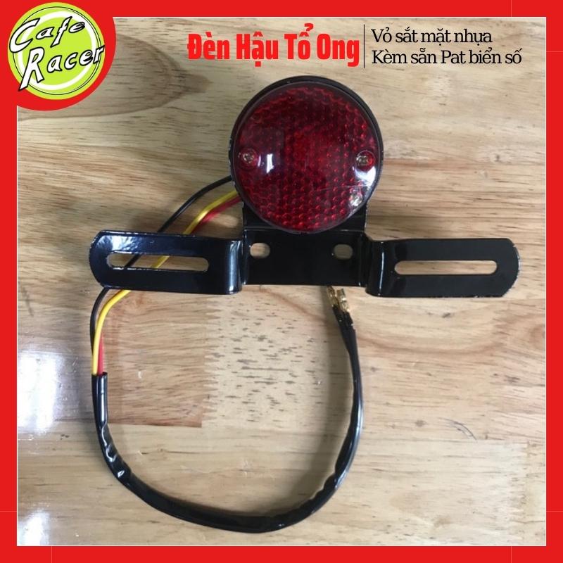 Đèn hậu xe máy CAFE RACER cụm đèn đuôi tô ong kèm sẵn pad gắn biển giá rẻ dùng độ xe Win honda67