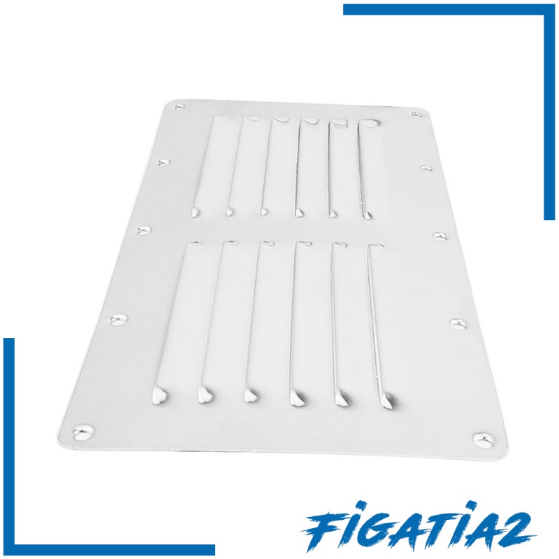 [FIGATIA2] Square Louvre Air Vent Fitting Ventilator Grille Heavy Duty Stainless Steel