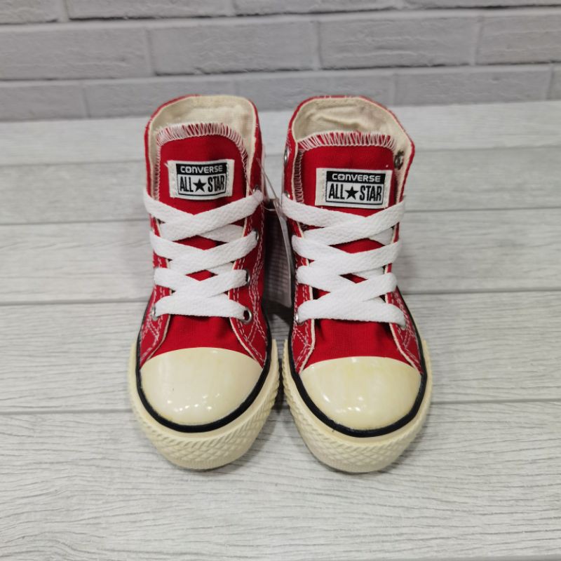 Giày Thể Thao Converse All Star 70s Cổ Cao Màu Đỏ Bóng Cho Bé 21-35