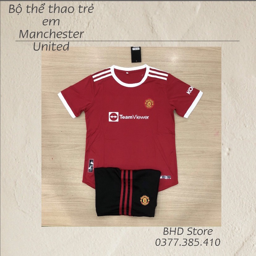 Bộ quần áo Bóng đá trẻ em câu lạc bộ Manchester United chính hãng