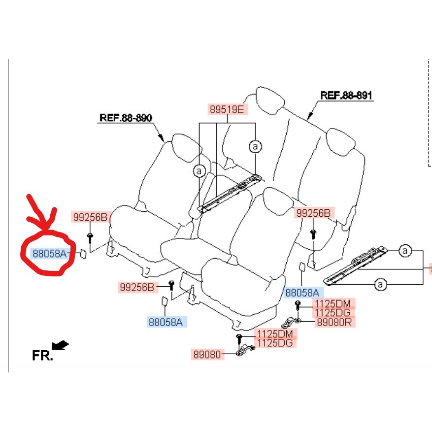 Nắp chụp chân ghế xe Starex - Giá 1 cái
