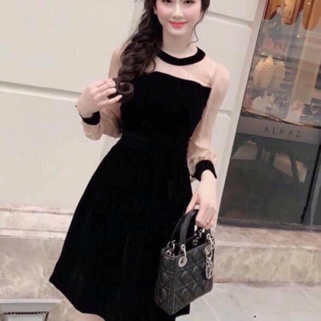 Đầm phối Voan