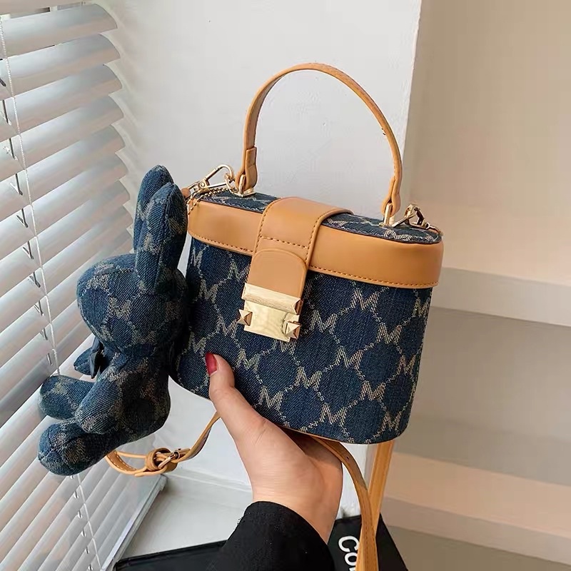 Túi trống nhiều màu kèm gấu