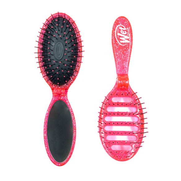 [CHÍNH HÃNG] Combo 2 lược gỡ rối WET BRUSH dòng mini gấp gọn màu đỏ