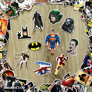 Sticker Siêu Anh Hùng chống nước siêu dễ thương dán xe, dán laptop, dán nón bảo hiểm chống nước