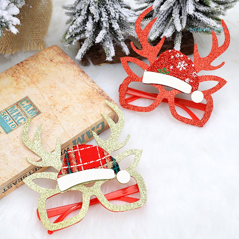 Kính Gắn Sừng Hươu Hoạt Hình Phong Cách Giáng Sinh