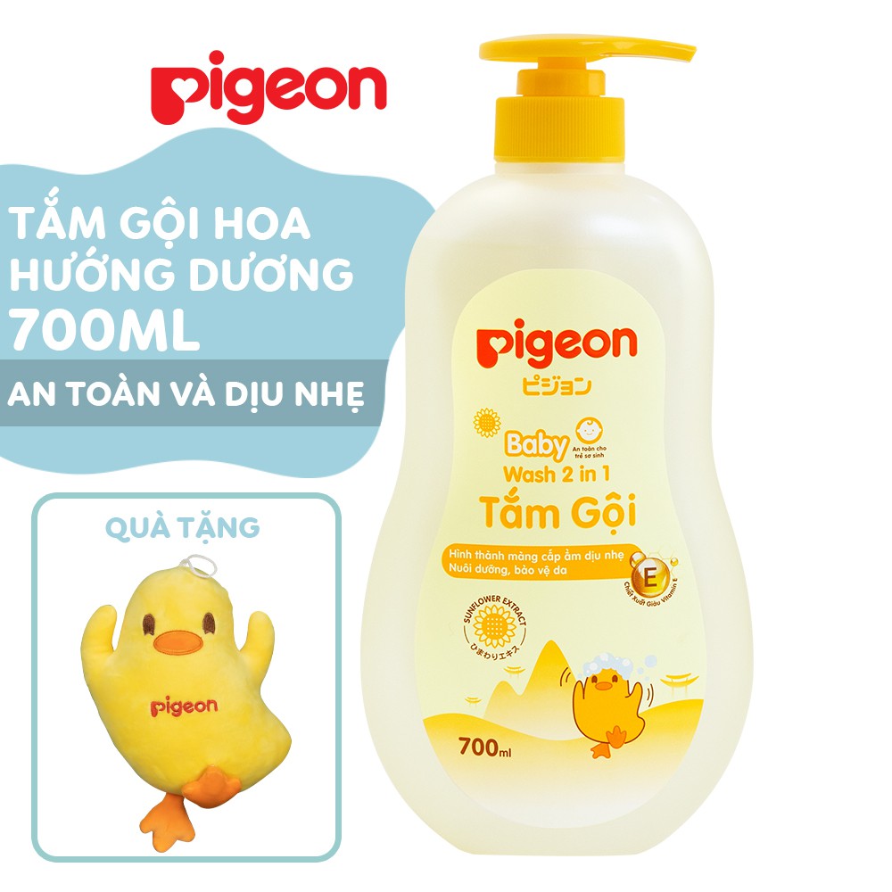 [QUÀ TẶNG KHÔNG BÁN] Gấu bông ngộ  nghĩnh cho bé Pigeon (Vịt vàng & Hà mã)