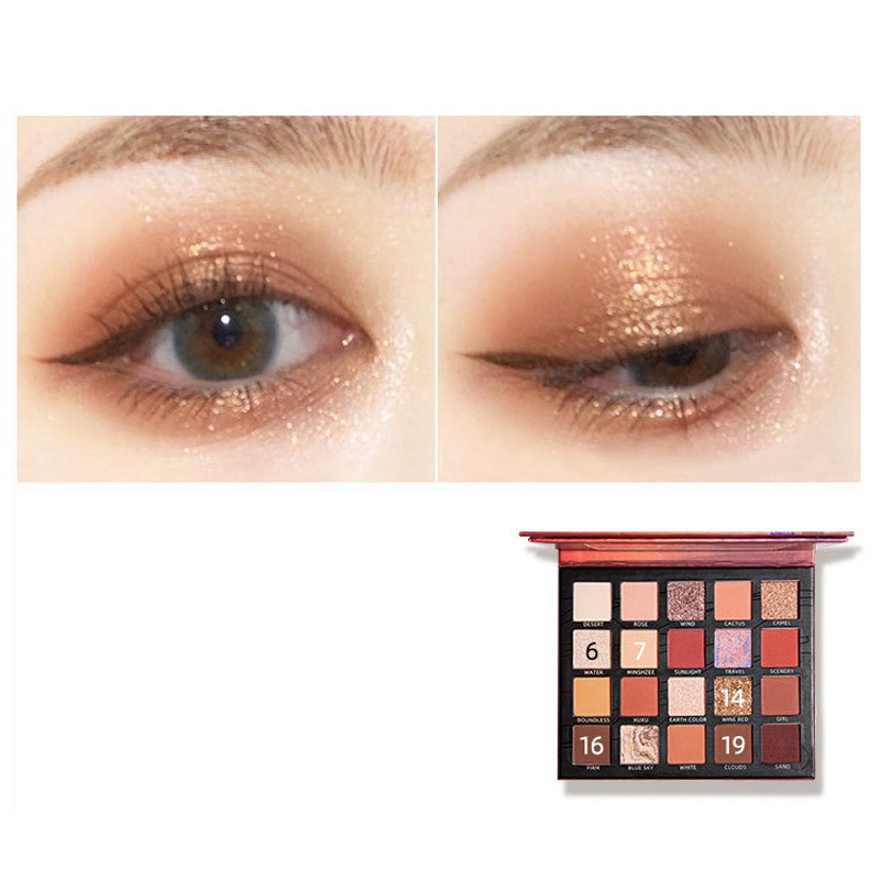 (Hàng Mới Về) Bảng Phấn Mắt Xuxu 20 Màu Tông Lì Và Kim Tuyến Lấp Lánh | BigBuy360 - bigbuy360.vn