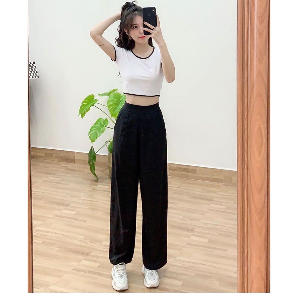 QUẦN TÂY, QUẦN BAGGY VẢI ỐNG RỘNG KHUY CÀI CẠP CAO SIÊU HOT, TJTCOI4 | BigBuy360 - bigbuy360.vn