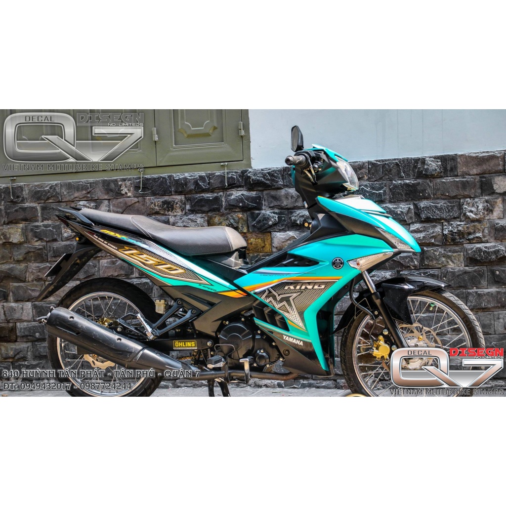 Tem Rời EXCITER 150 MX XANH ĐEN