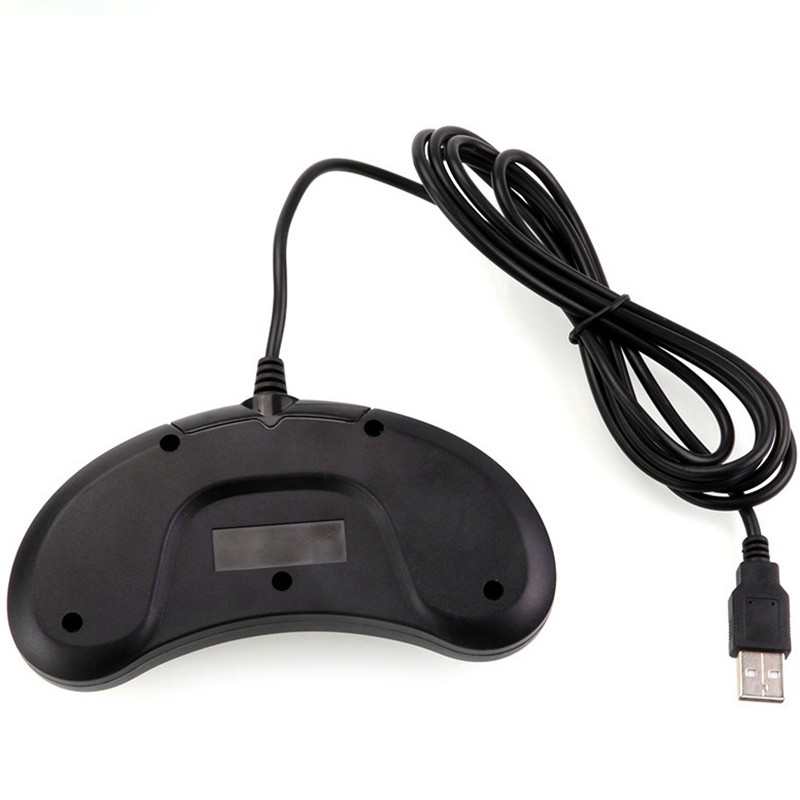 Gamepad Usb Style For All 16-Bit Md Games From Sega Black Plastic