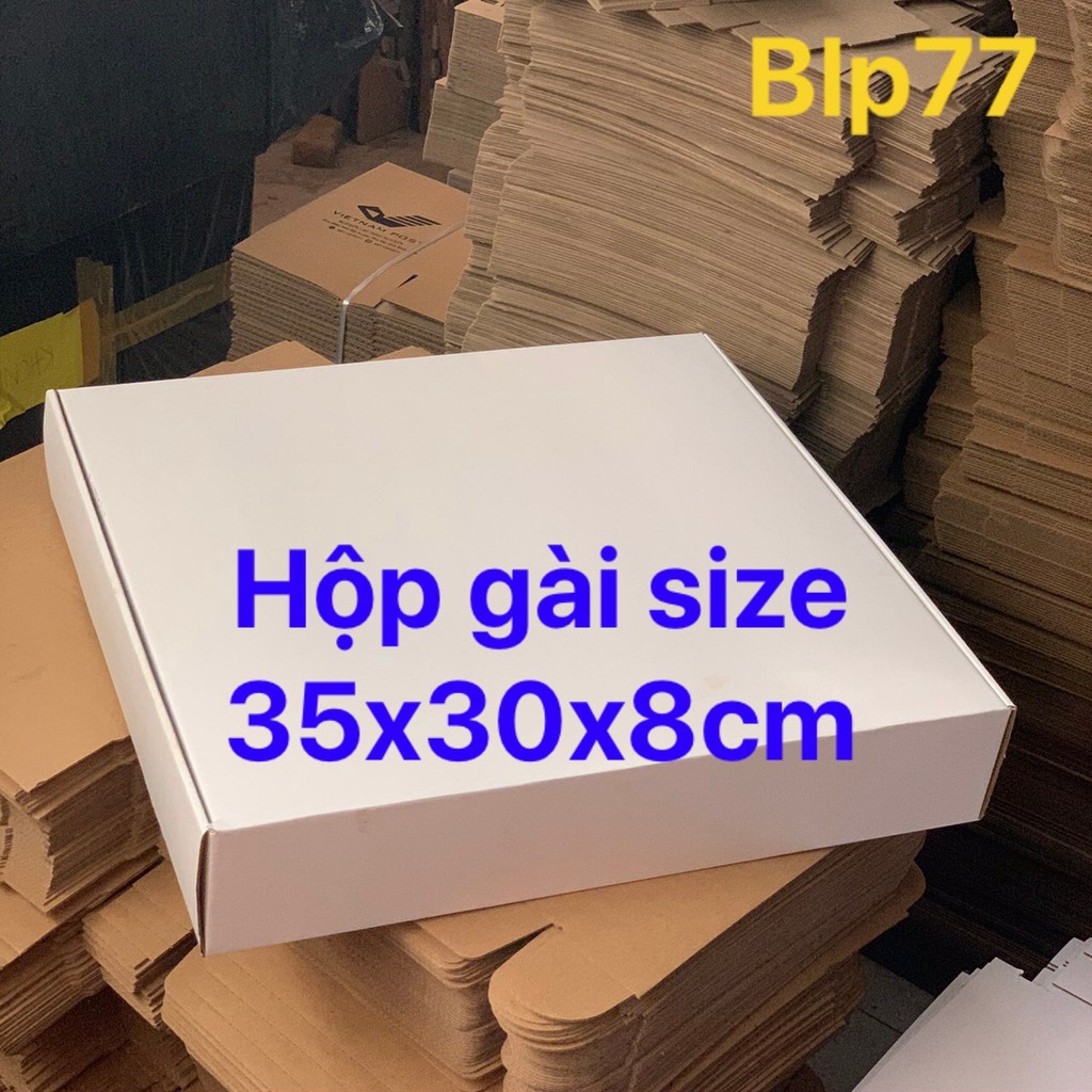 Hộp carton gài đựng quần áo size 35x30x8cm