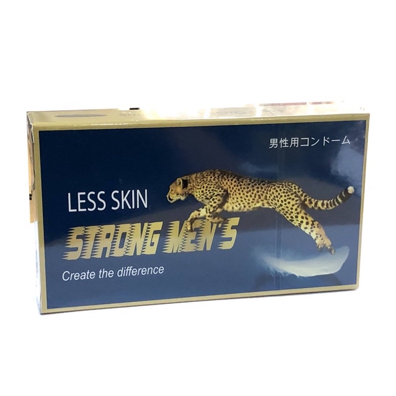 Bao Cao Su STRONG MENS Báo Xanh LESS SKIN Siêu Mỏng - Kéo Dài Cuộc Yêu - Hộp 12c