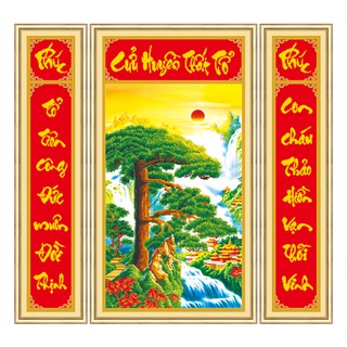 Tranh đính đá liễng cửu huyền thất tổ mã 77365