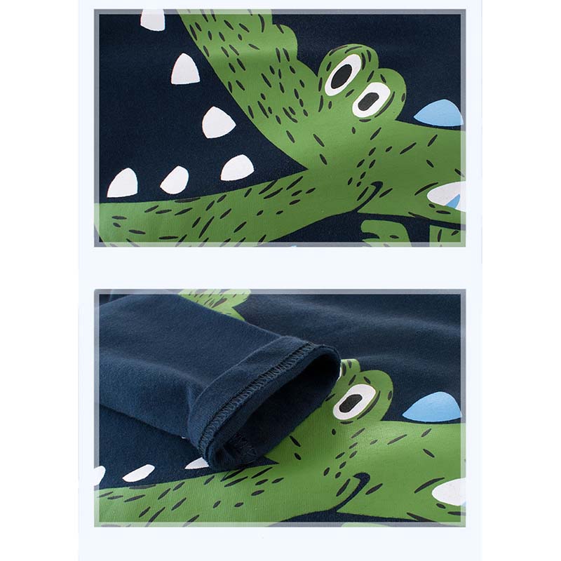 Áo Thun Tay Dài In Hình Hoạt Hình Cho Bé Trai