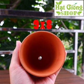 Chậu đất Nung Đỏ mini , Chậu gờ