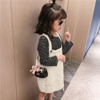 Túi đeo chéo hình vuông họa tiết hoa xinh xắn cho bé gái