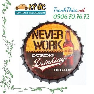 [Xưởng] Nắp ve 35cm mẫu số 25 chuyên decor quán bia cafe, bar club, nhà hàng, khách san sang trọng