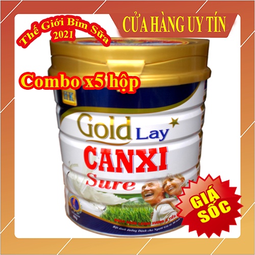 [Chính hãng] Sữa Canxi Goldlay 900g - Bổ sung Canxi, ngăn ngừa loãng xương cho người từ 30 tuổi trở lên