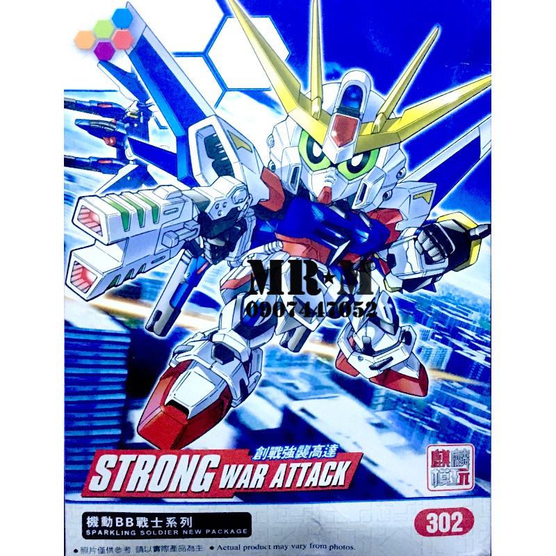 Mô hình lắp ráp SD 302 Strong War Attack-GundamTop