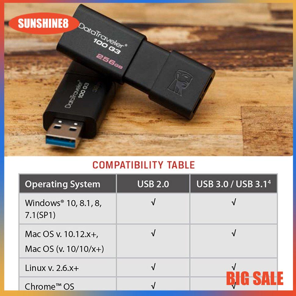 【SUN】Flash Drive 16G Memory Stick Black High Speed Metal PC Laptop Stylish U Disk