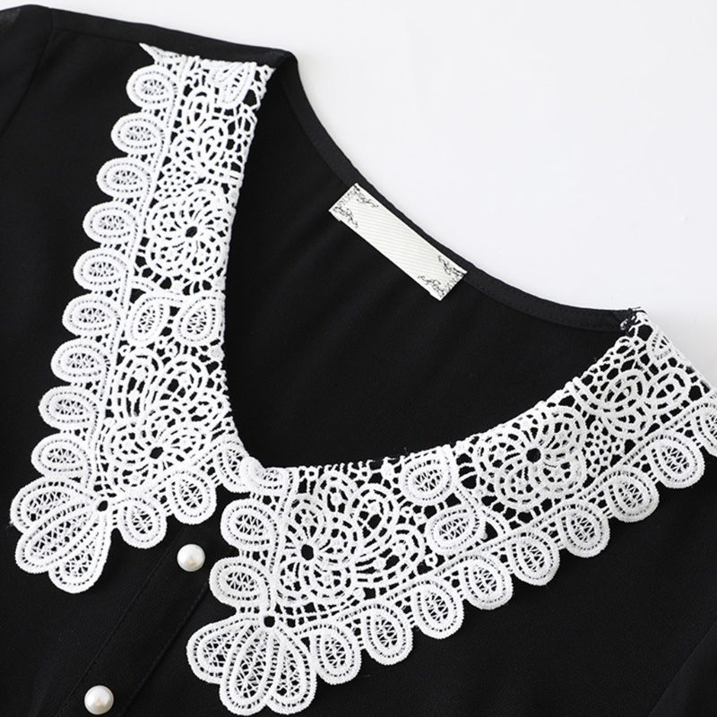 Yoii Cổ Áo Rời Khoét Rỗng Giả Trang Trí Có Thể Tháo Rời Cho Nữ