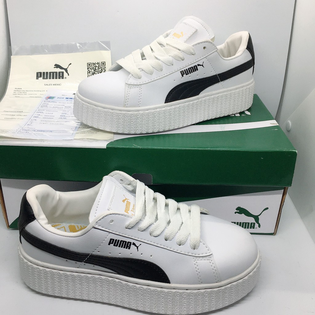 [FREE SHIP]  🔥giày thể thao sneaker🔥PUMA  TRẮNG ĐEN bts 🔥dành cho cả nam và nữ đi đẹp PMD 02