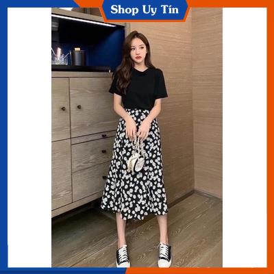 [Hàng Cao Cấp] -  Chân váy dài nữ hoa cúc mùa hè siêu xinh | BigBuy360 - bigbuy360.vn