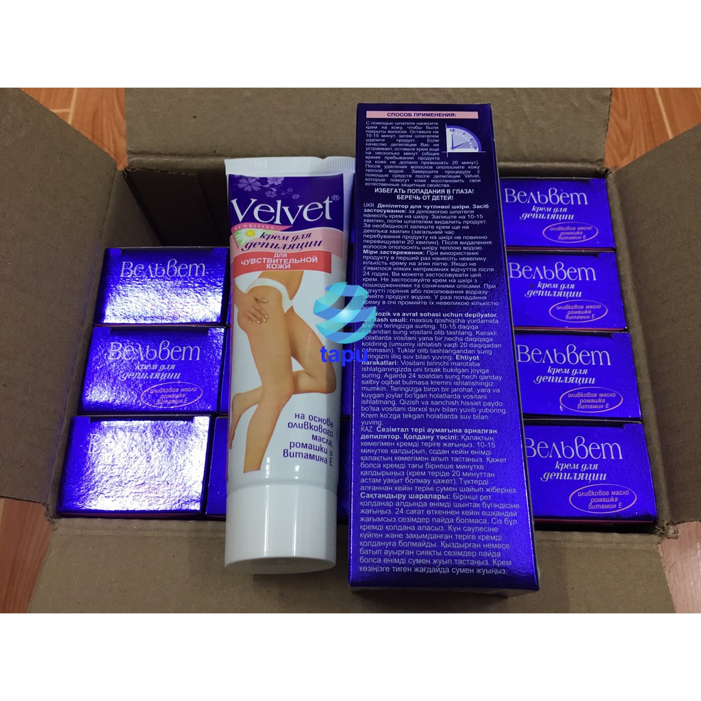 Kem tẩy lông Velvet Nga 100ml chính hãng | BigBuy360 - bigbuy360.vn