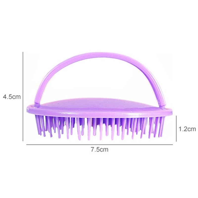 Tmdbyx Bàn chải silicon mềm mát xa đầu tiện dụng