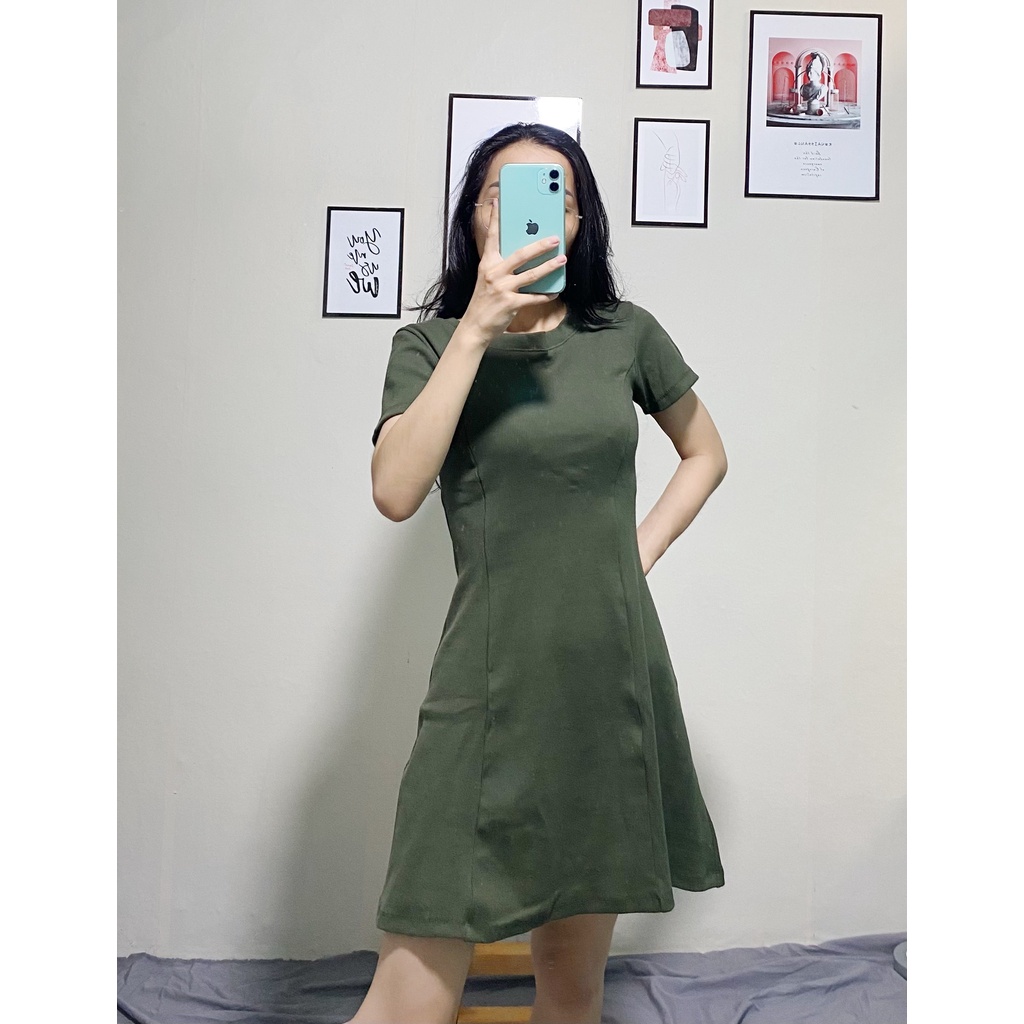 Đầm Tay Ngắn Chữ A Tôn Dáng Siêu Đẹp D002